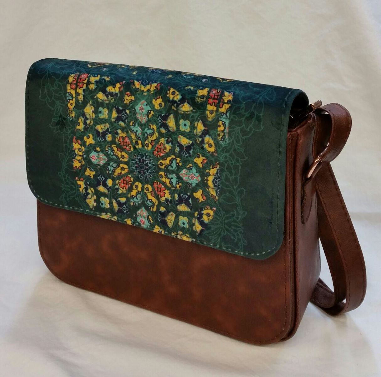 Persian women's traditional long handle leather bag  135 SOLD
