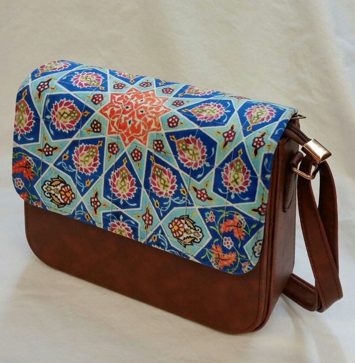 Persian women's traditional long handle leather bag  140
