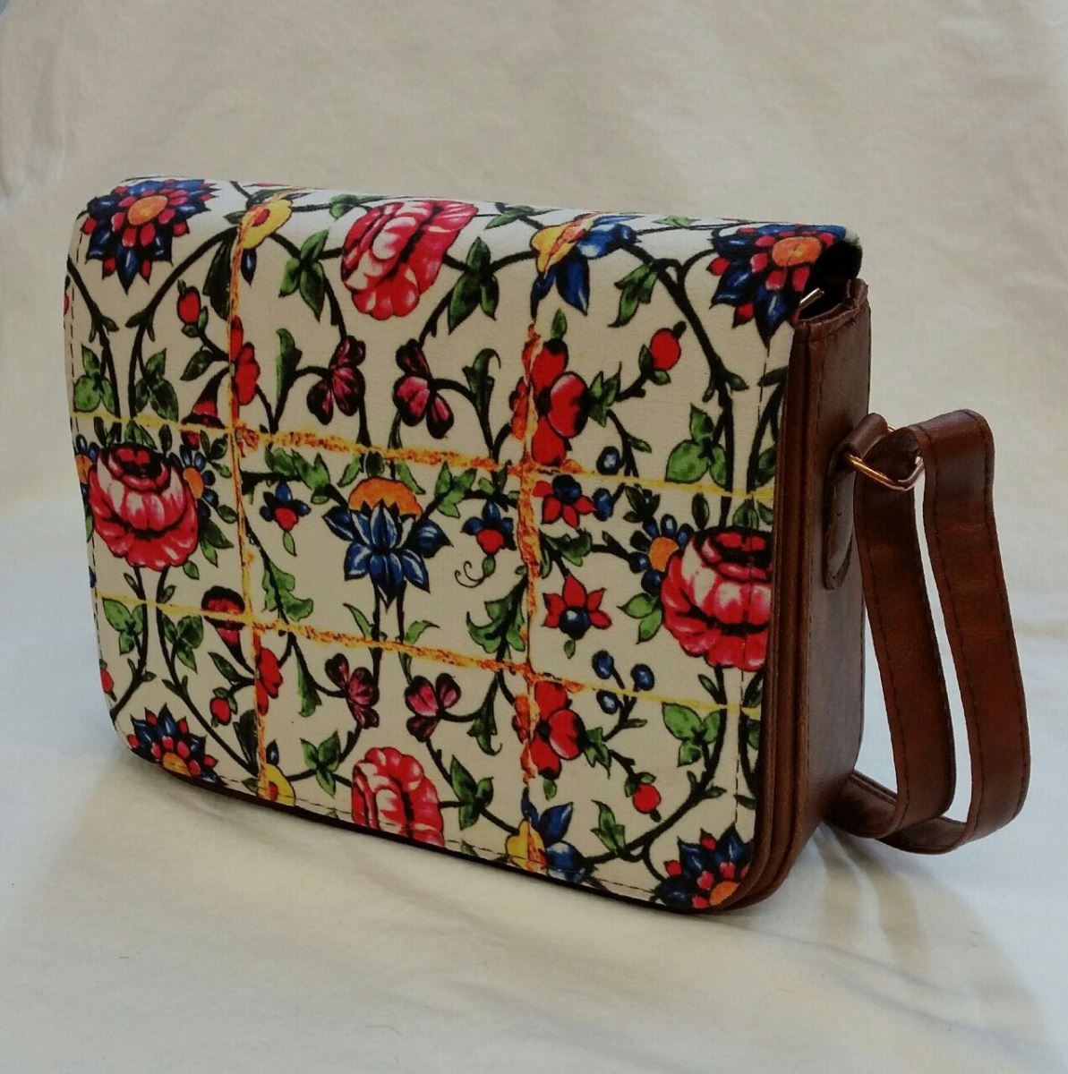 Persian women's traditional long handle leather bag  145 SOLD