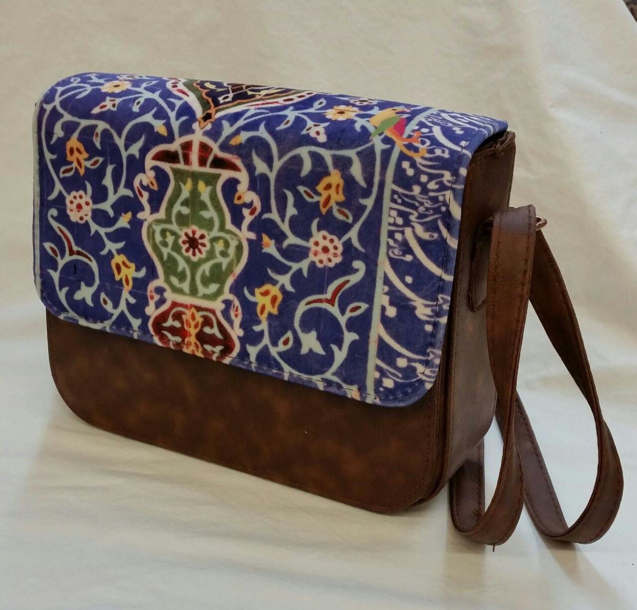 Persian women's traditional long handle leather bag  146 SOLD