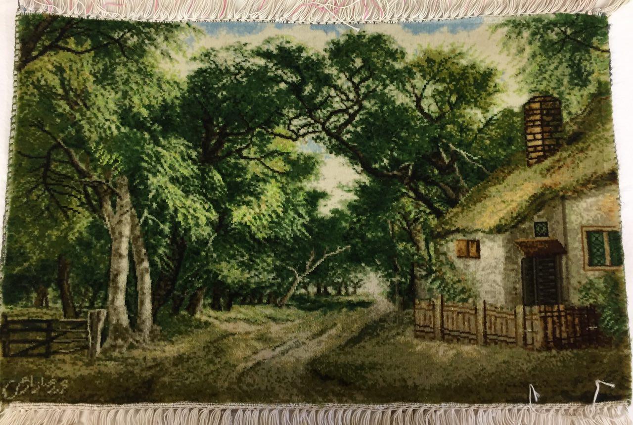 Persian Tableau Rug Tabriz 172 SOLD