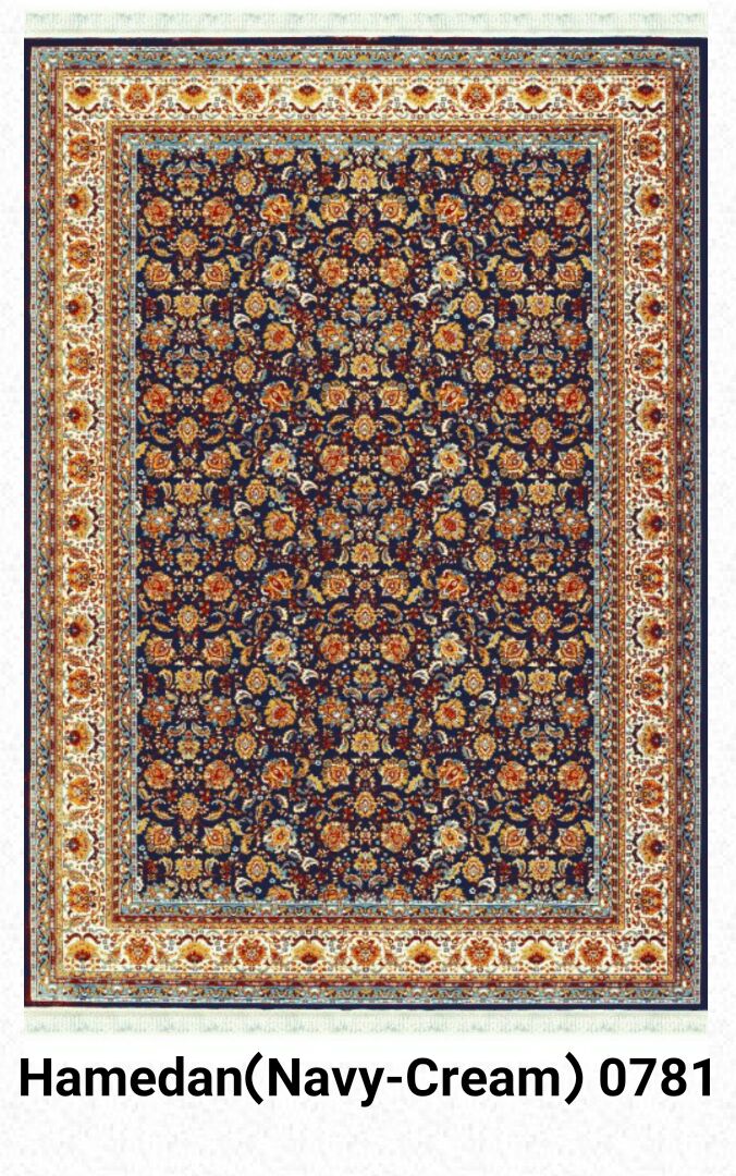 Hamadan Navy- Cream 0781