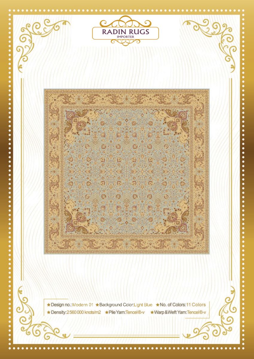 Persian Hand Loom Silk Rug 166