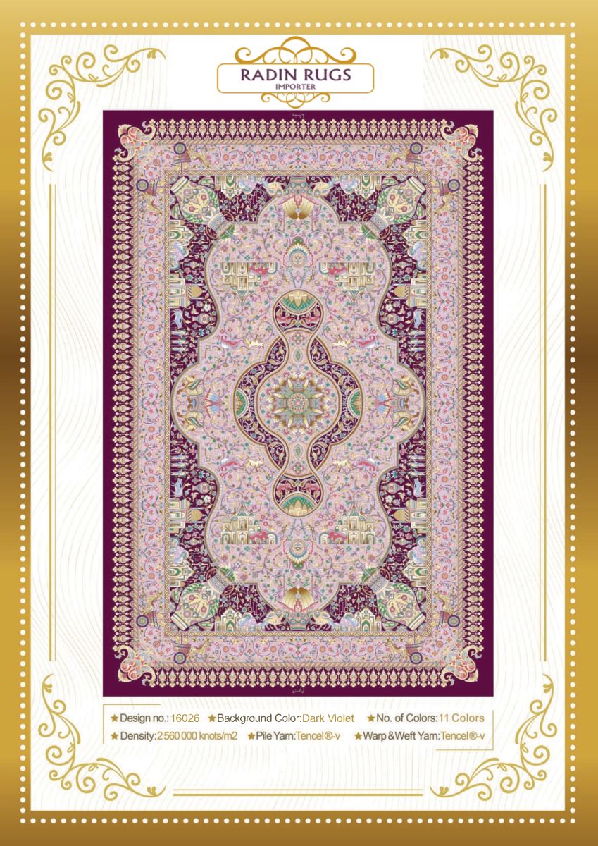 Persian Hand Loom Silk Rug 86