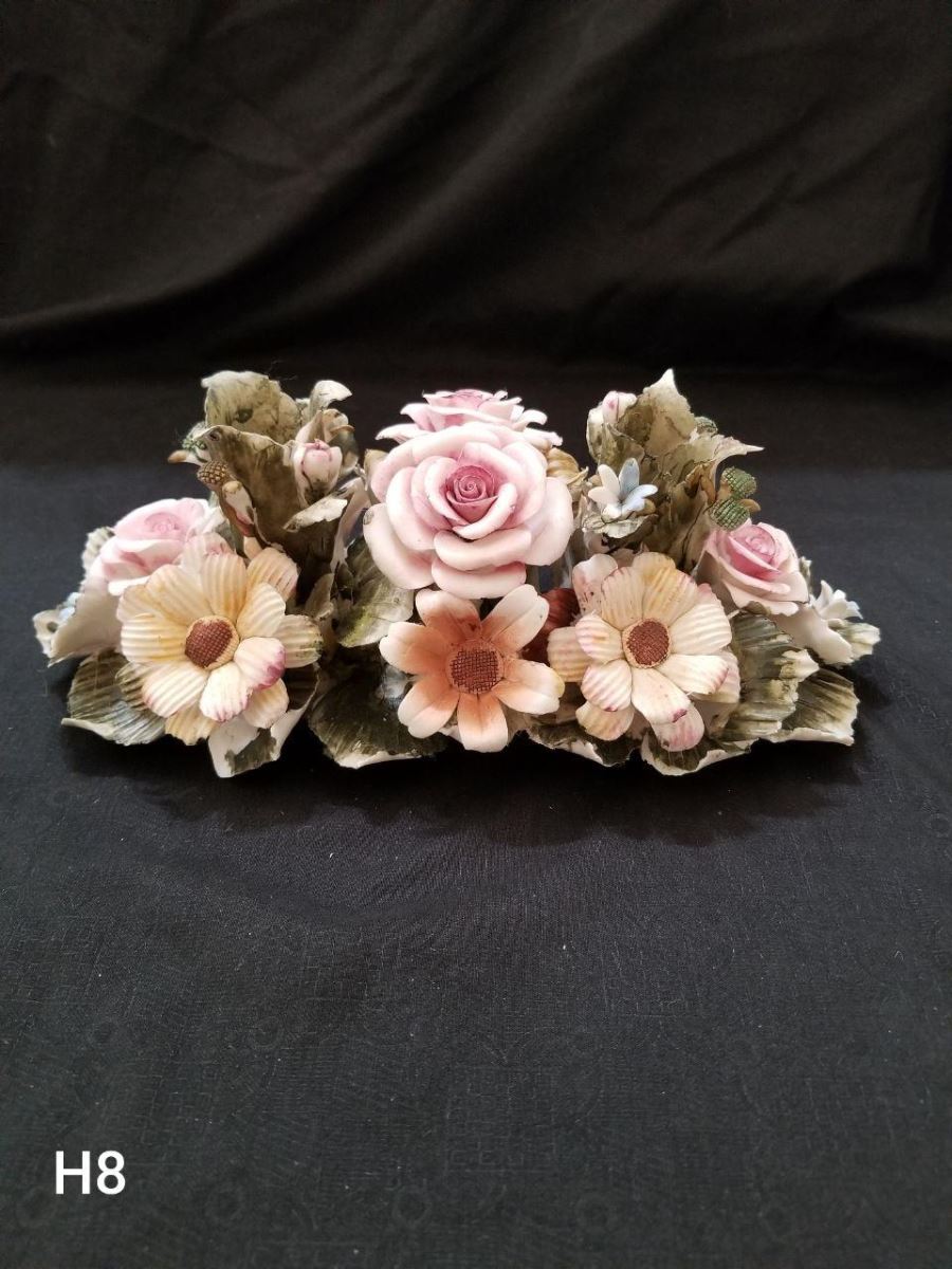 Floral Candle Holder H8 SOLD