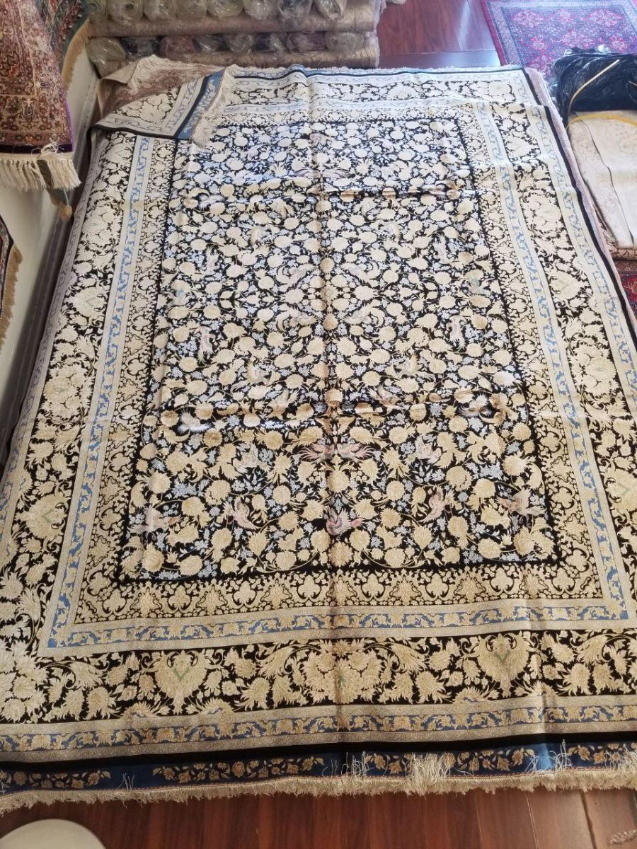 Persian Hand Loom Silk Rug 199 SOLD