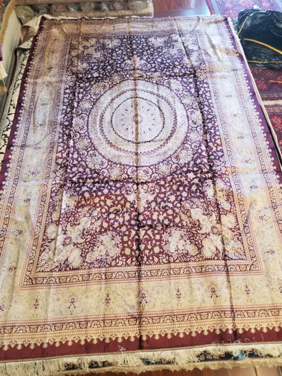 Persian Hand Loom Silk Rug 197 SOLS
