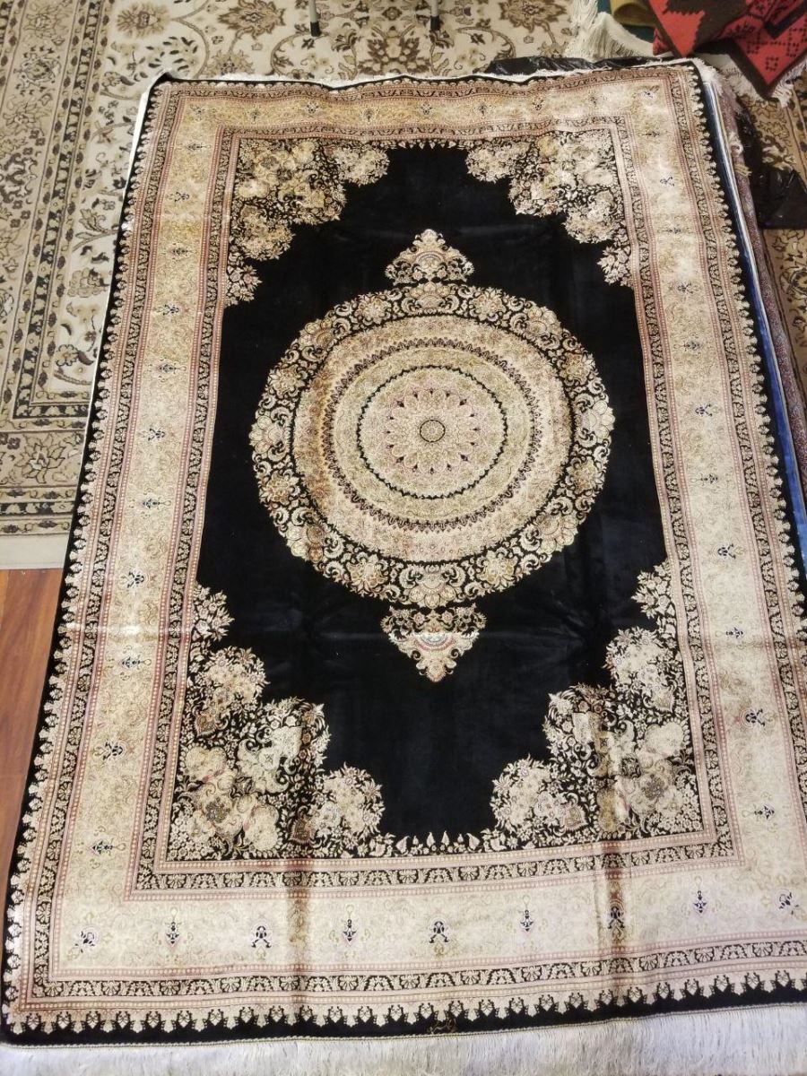 Persian Hand Loom Silk Rug 182 SOLD