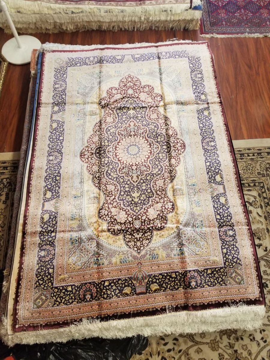 Persian Hand Loom Silk Rug 179