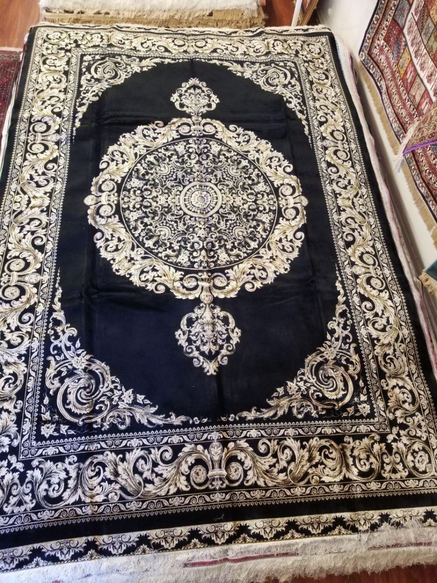 Persian Hand Loom Silk Rug 174 SOLD