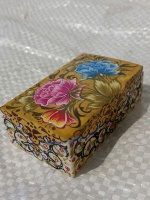 Camel Bone Ring Box Code 11 SOLD