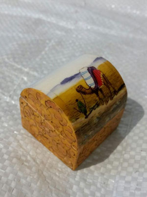 Camel Bone Ring Box Code 2 SOLD