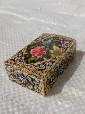 Camel Bone Ring Box Code 6 SOLD